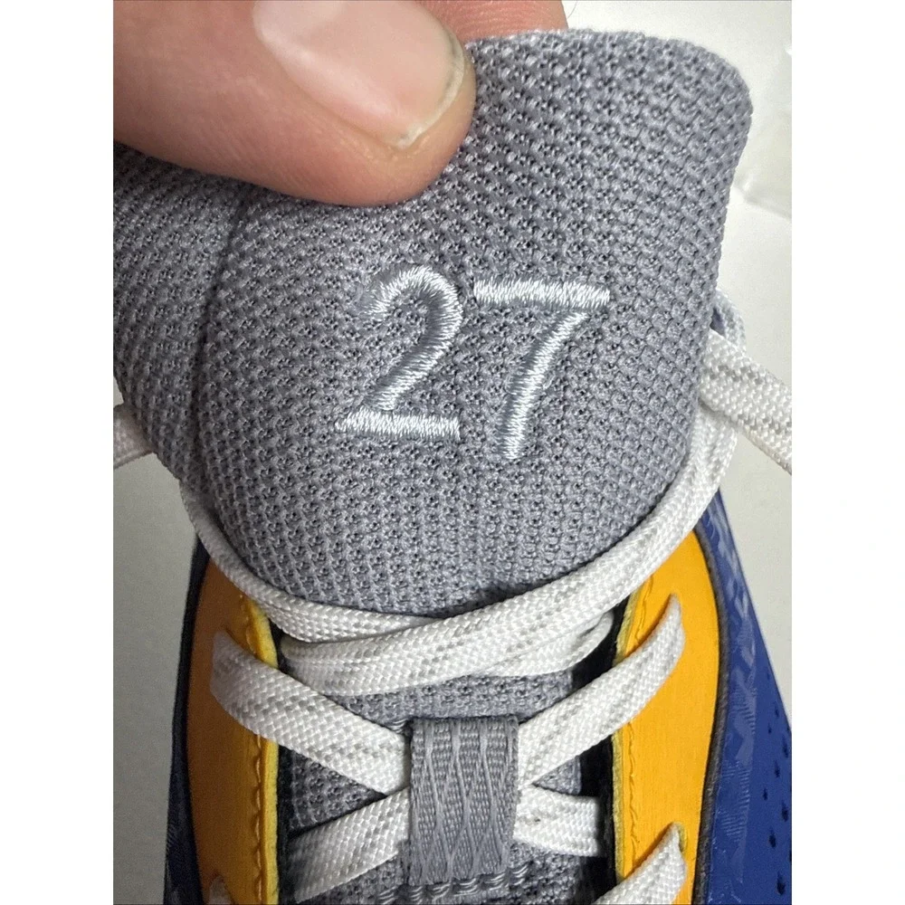 NEW Adidas Power Alley 4 Baseball‎ Cleats 9 US Men Blue/Gold/Black w/Toe Molding